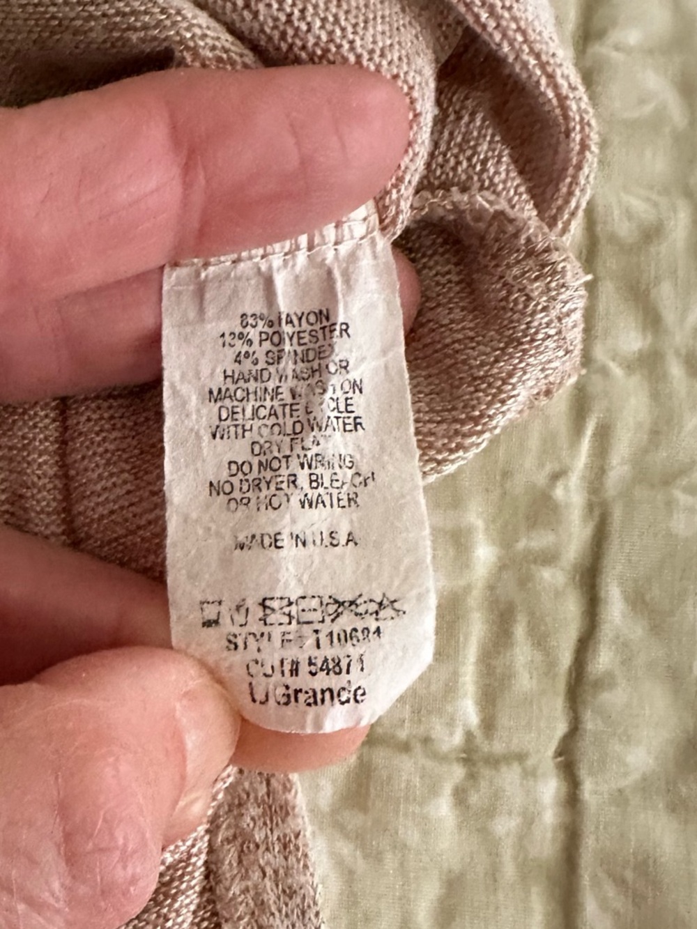 First Love Cream Boatneck Lightweight Sweater - Picture 4 of 7